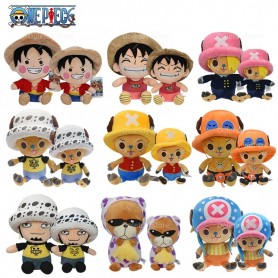 Peluche  One Piece  personaggi 25cm  - con  Chopper,Rufy e altri