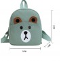 Zaino Bimbi - pre scolastico in Stoffa con sagoma orsacchiotto e personalizzabile con nome (20*24cm) (3/10 anni)