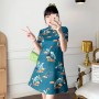 Vestiti donna  Cheongsam - stile Cinese e Giapponese  con varie decorazioni e maniche corte