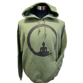 Felpa Buddha Verde Militare - Unisex