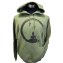 Felpa Buddha Verde Militare - Unisex