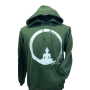 Felpa Buddha Forest Green stampa chiara - Unisex