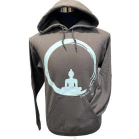 Felpa Buddha Grigio stampa chiara - Unisex