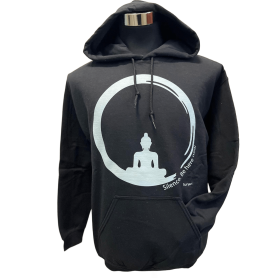 Felpa Buddha Nero stampa chiara - Unisex