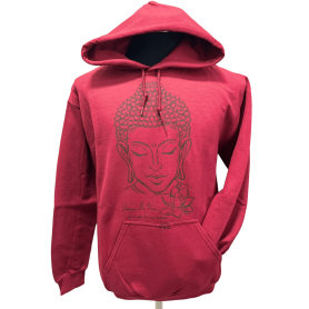 Felpa Buddha Lotus Garnet - Unisex