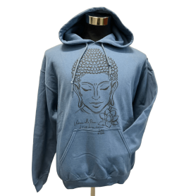 Felpa Buddha Lotus Indigo Blue - Unisex