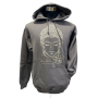 Felpa Buddha Lotus Grigio stampa chiara - Unisex