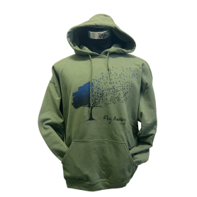 Felpa Fly Away Verde Militare - Unisex