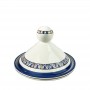 Tajine marocchino cm25 bianco e blu