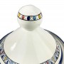 Tajine marocchino cm25 bianco e blu