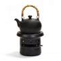 Set bollitore con fornello nero Lin's Ceramic Studio 600ml