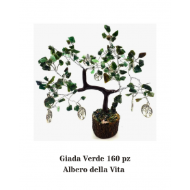 GEM TREE GIADA VERDE e CHARM ALBERO DELLA VITA - Armonia - 160 pz