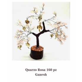 GEM TREE QUARZO ROSA e CHARM GANESH - Armonia - 160 pz