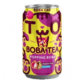 BOBA CAT Boba Tea gusto frutta passione e litchi 320ml