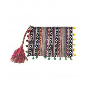 Borsa Pochette in cotone multicolor