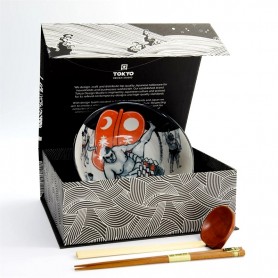 Set singolo in ceramica per ramen fantasia Sumo - Tokyo Design Studio