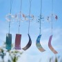 Furin – Campane a vento Giapponese con colorazioni rosse e rosa e fiori di ciliegio