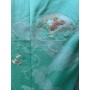 Kimono vintage originale Giapponese in seta celeste- Pezzo unico