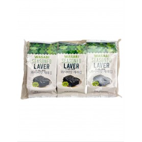 DELIEF Snack Alghe Nori al Wasabi Seasoned Laver 4.5g x 3pz