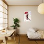 Stampa Geisha con parasole | Poster d'arredamento - decorazione da muro