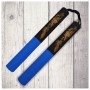 Nunchaku Imbottiti Blu/Nero Da Allenamento in Neoprene Arti Marziali