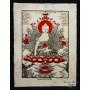 Poster piccolo Natural Buddha Shakyamuni  rosso/oro/nero